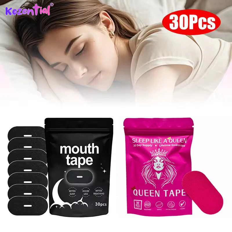 30Pcs anti Snoring Sleep Strips Adhesive Tape Breathable Mouth Tape Sleep Accessories for Improving Sleep